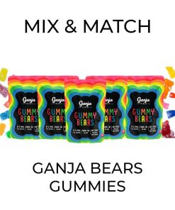 5 Pack Ganja Bear Gummies - Mix and Match