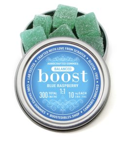 Boost 1:1 (CBD:THC) Blue Raspberry Gummies